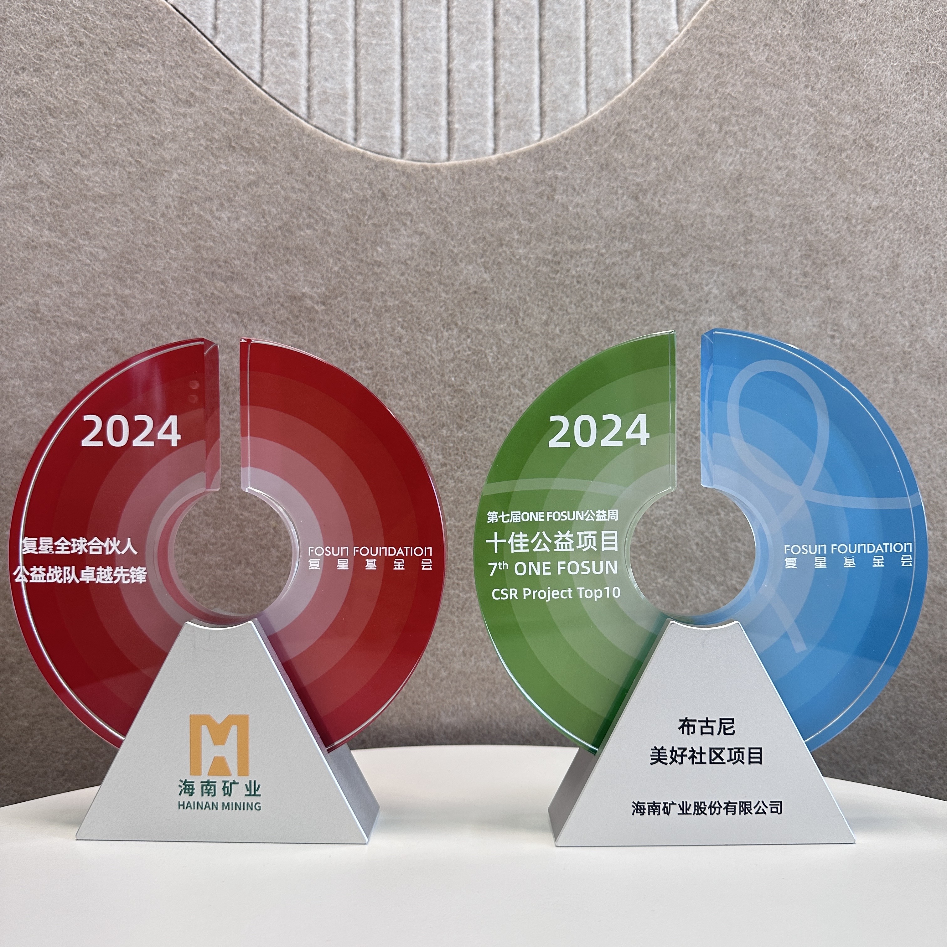 海南礦業榮獲多個復星公益獎項